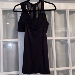 Black Lululemon Tank Top with Sports Bra Built In